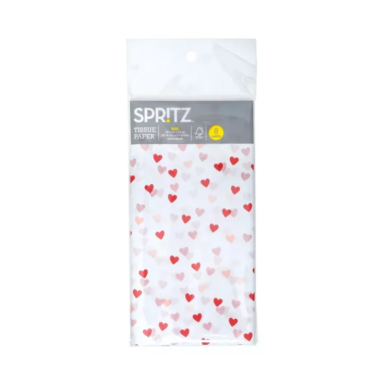 Gift Packaging Tissues Heart on White