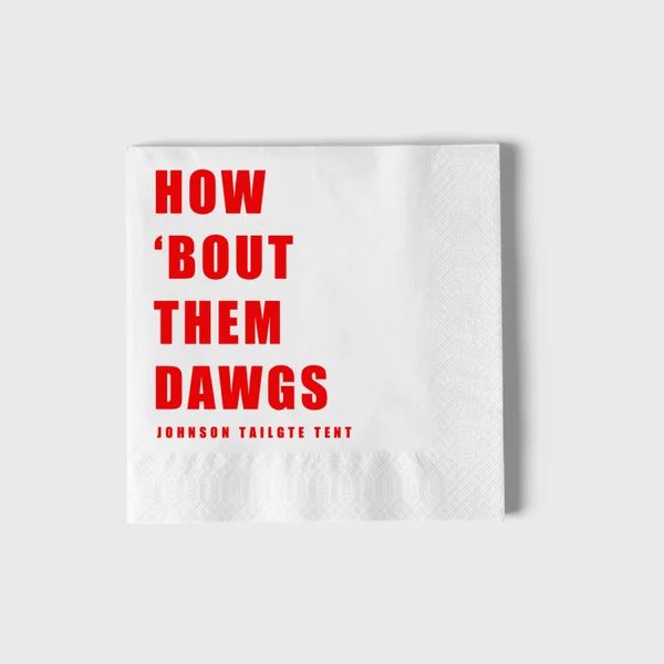 Custom Game Day Napkins
