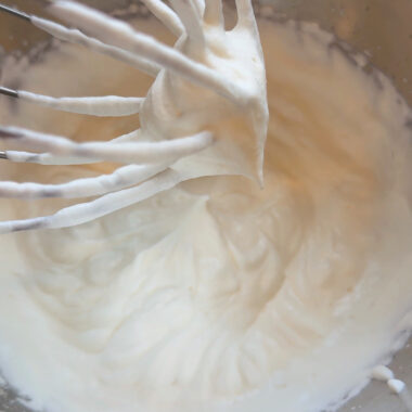 lightly whipped cream